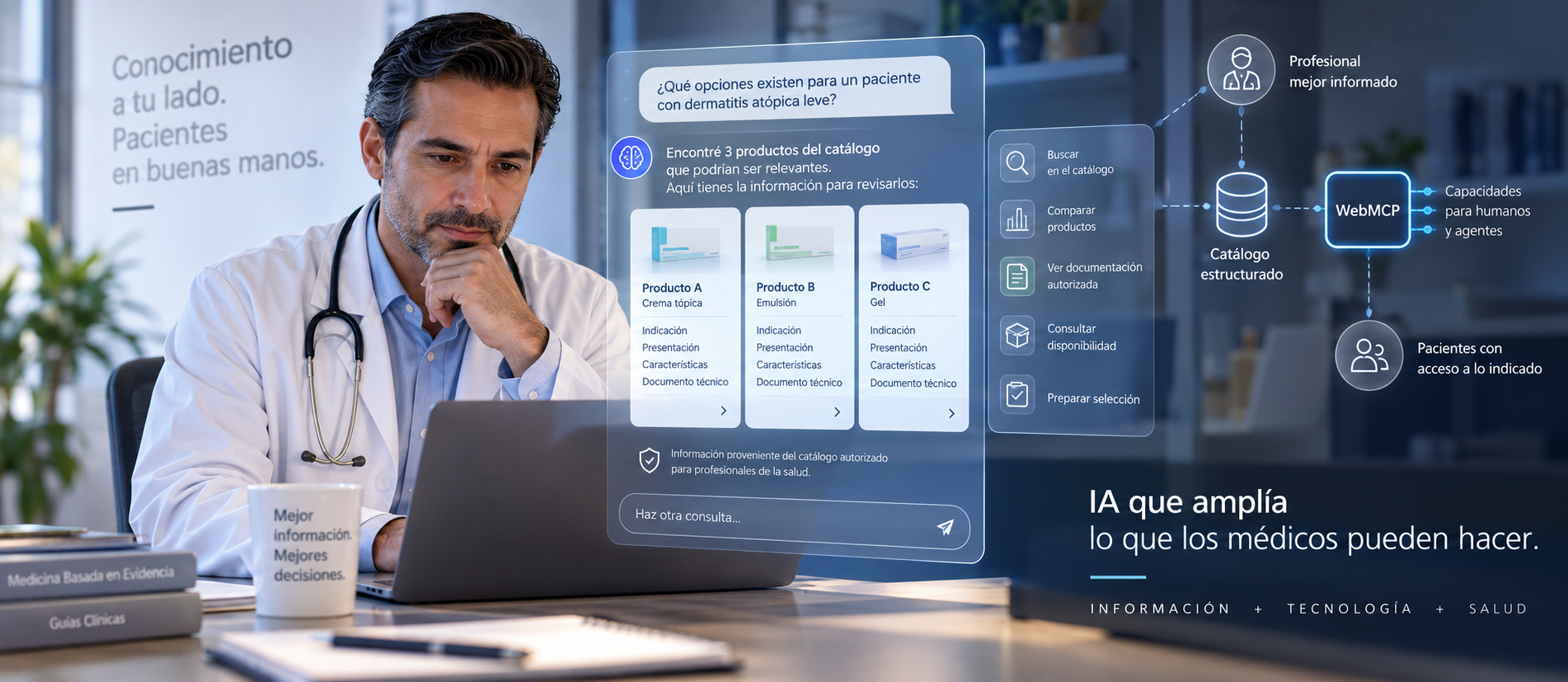 Cuando 200 productos son demasiados para recordarlos: IA y WebMCP para un catálogo profesional