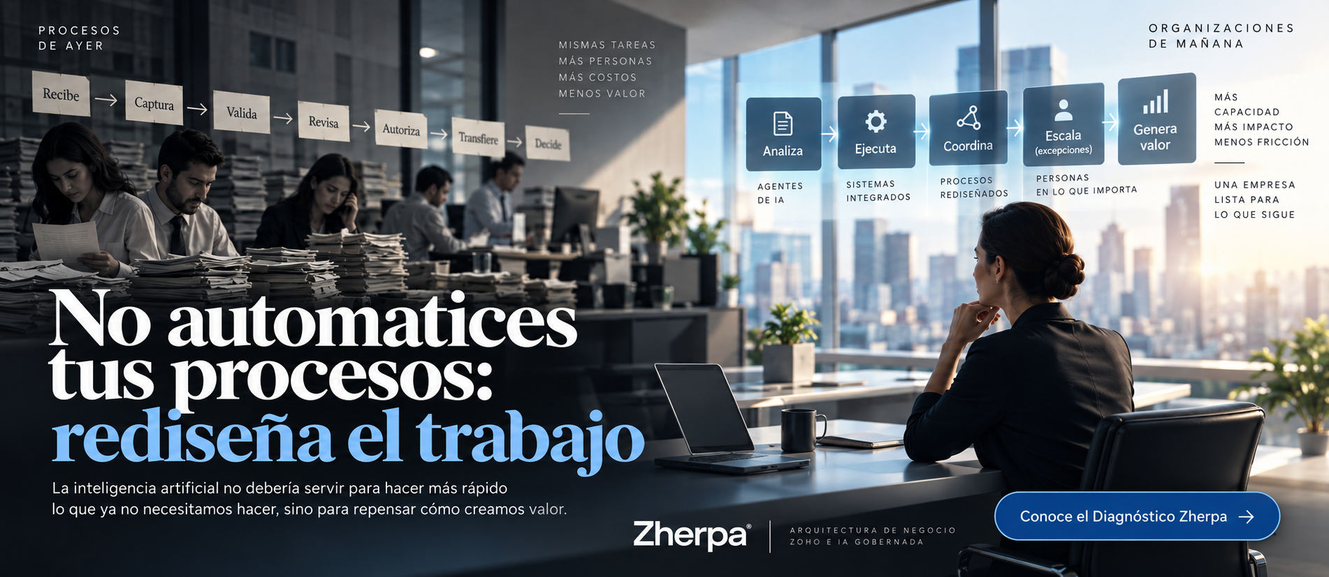 No automatices tus procesos: rediseña el trabajo