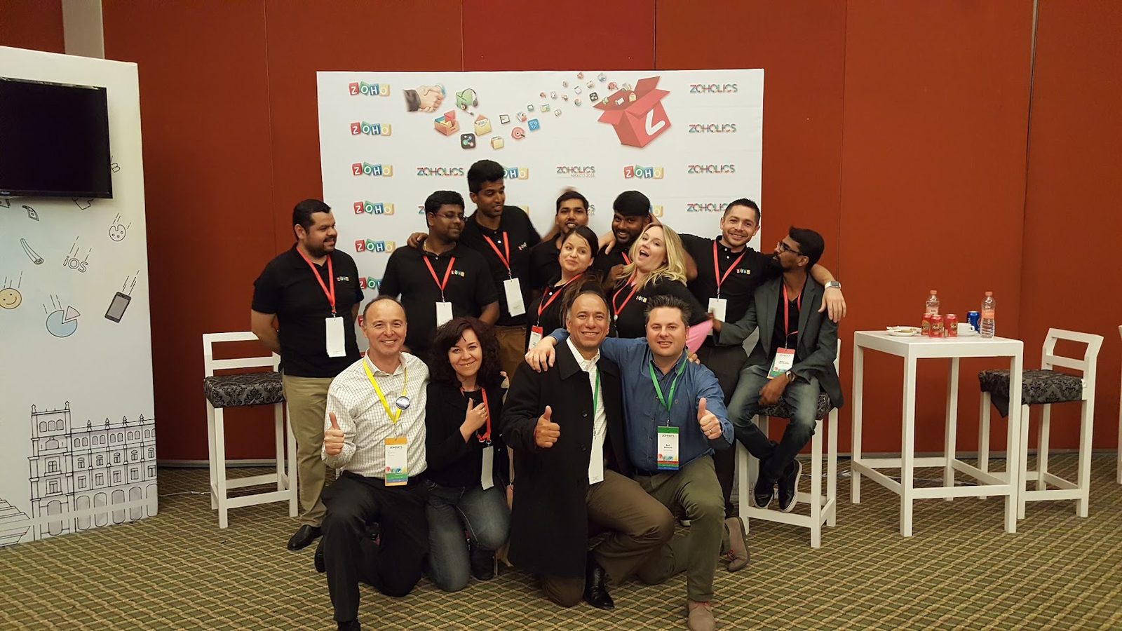 Con el equipo de Zoho en Zoholics México